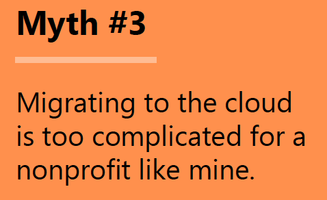 Charity technology Myth 3