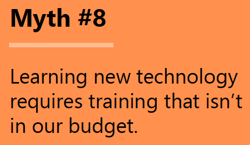 Charity technology Myth 8