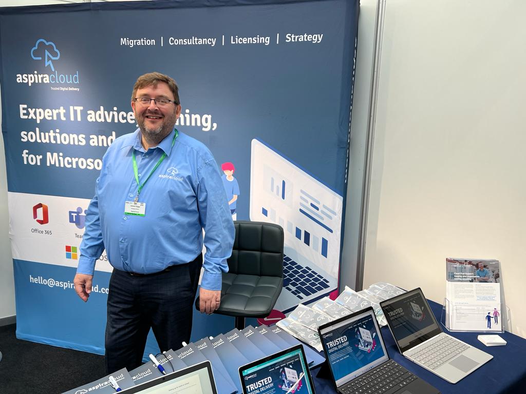 Adrian on stand at ISBA